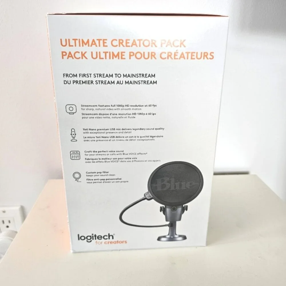 LOGITECH USB Microphone Blue for Streaming, Gaming and Vlogging